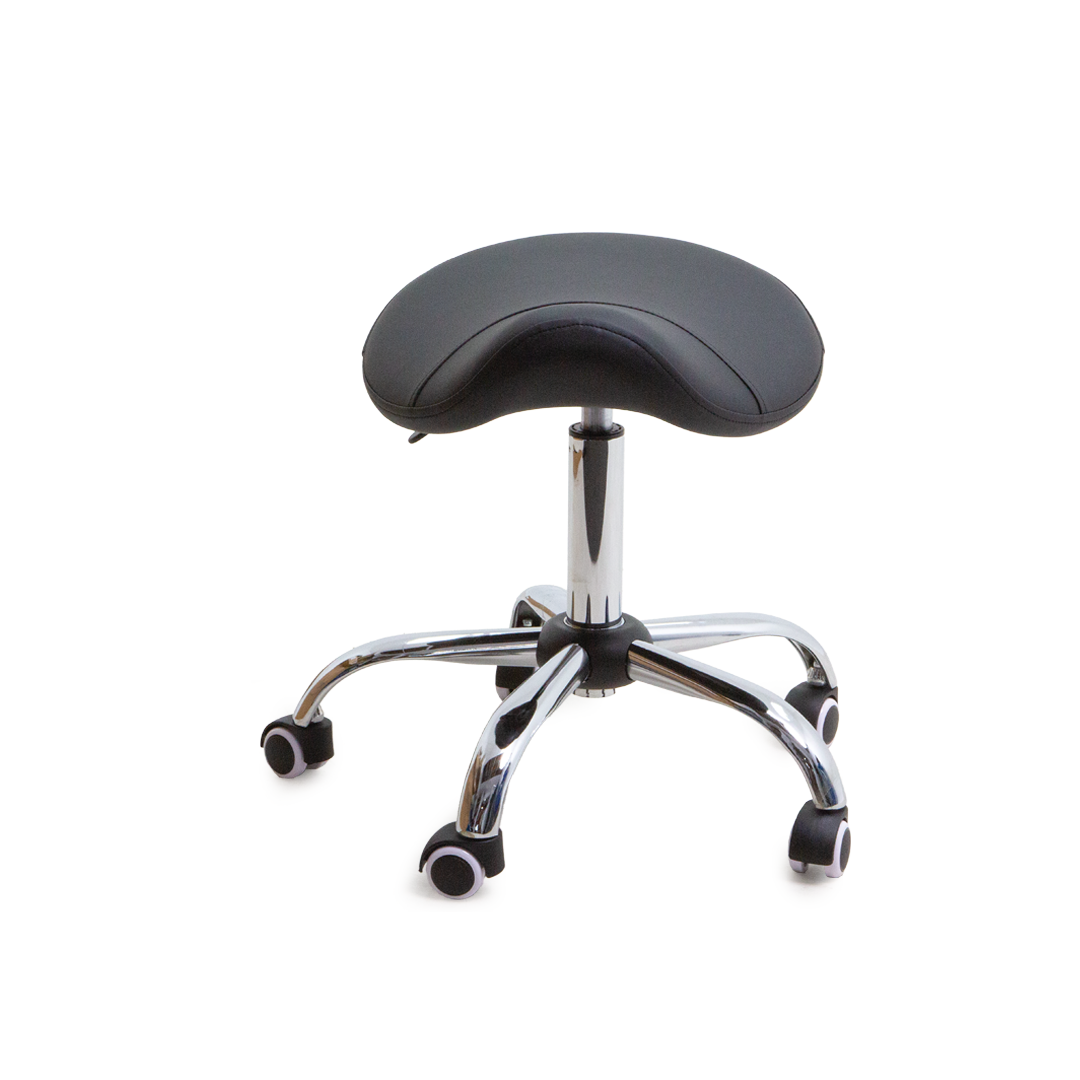 VICSTOOLSADBK Victor Stool Saddle Black Front