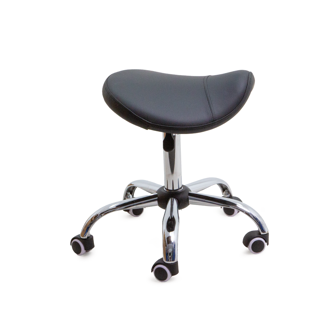 VICSTOOLSADBK Victor Stool Saddle Black Side