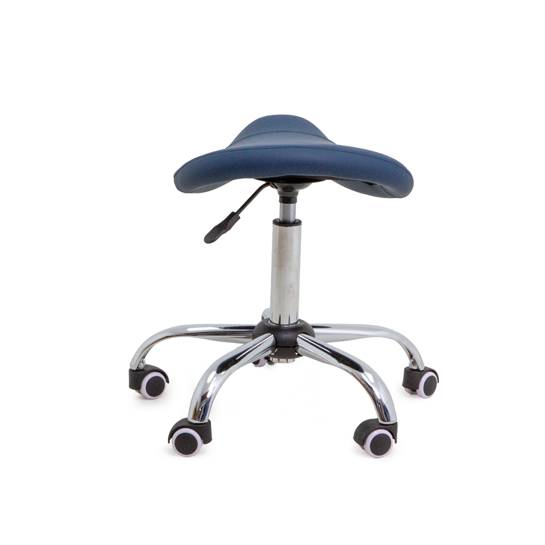 VICSTOOLSADNY Victor Stool Saddle Navy Back
