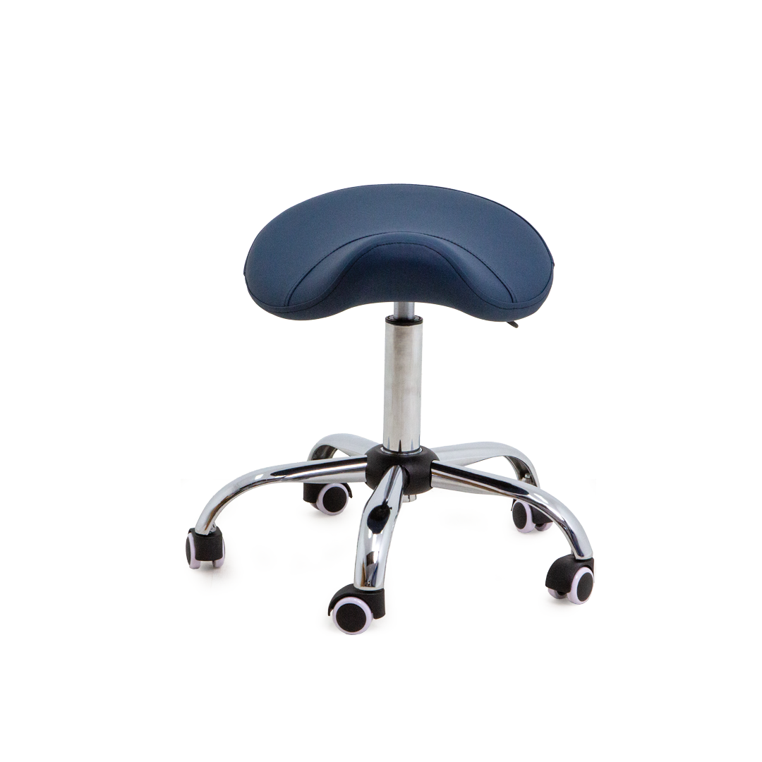 VICSTOOLSADNY Victor Stool Saddle Navy Front