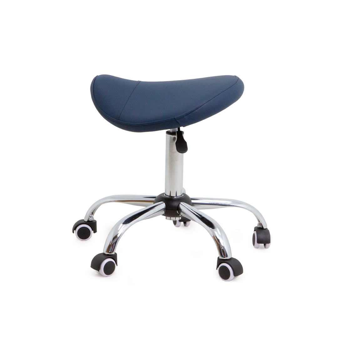 VICSTOOLSADNY Victor Stool Saddle Navy Side