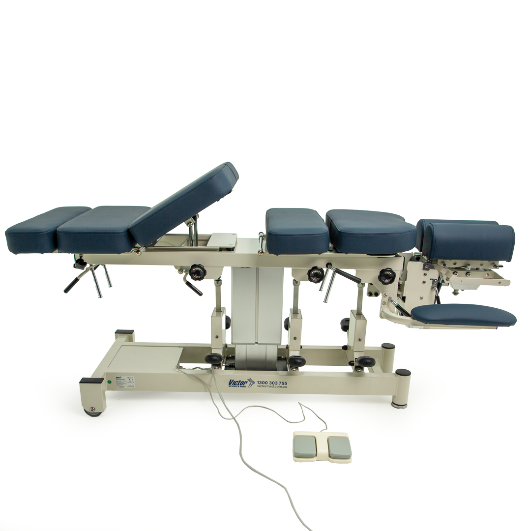 VICTBCHIROELENY Victor Electric Chiropractic Table Navy Side Up