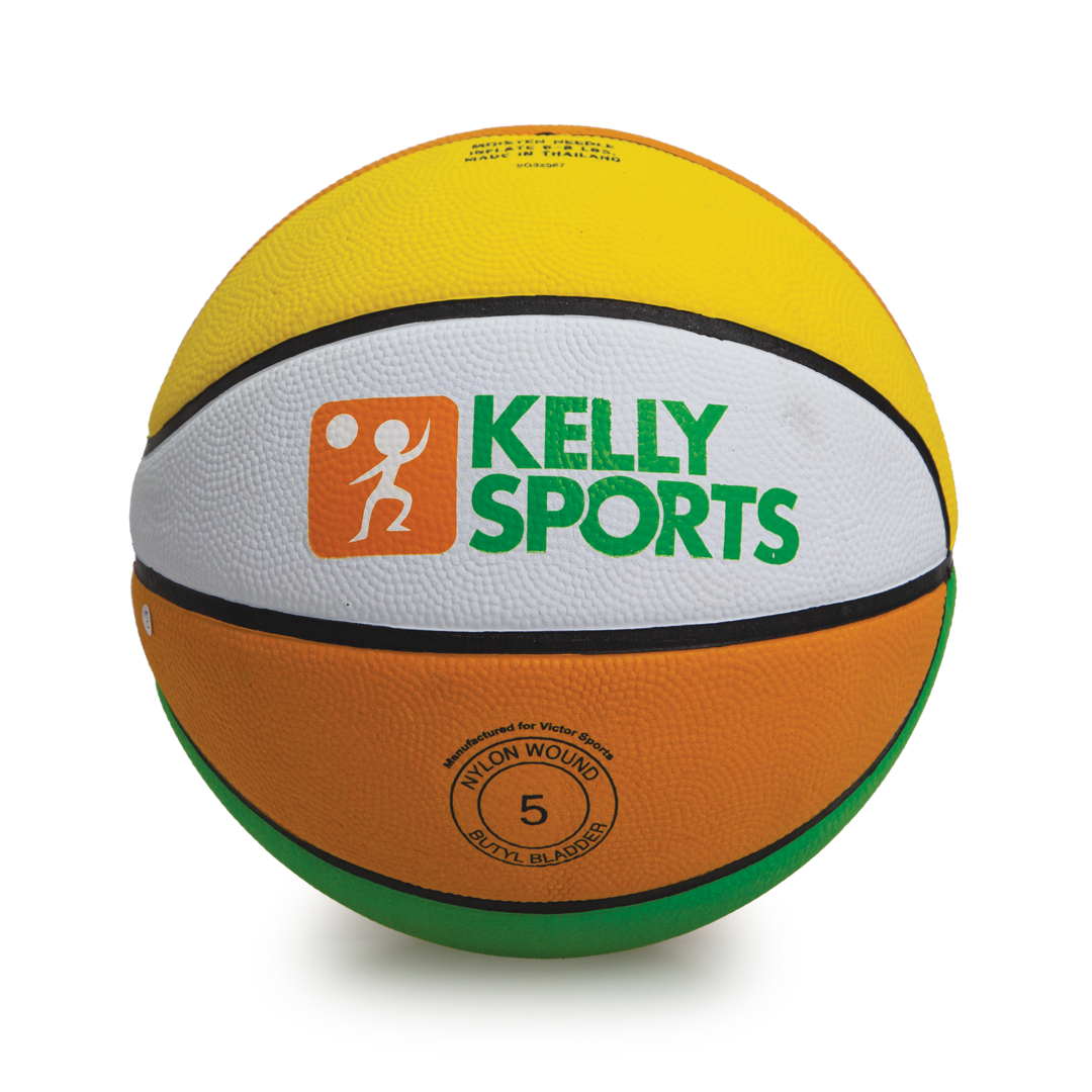 VKSBBCS5 Basketball Cellular Size 5 White Yellow Green Main