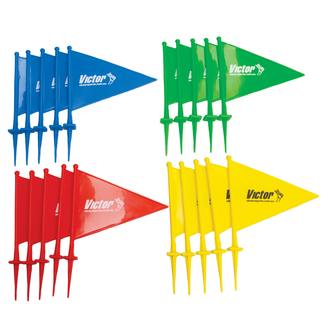 Custom Field Flags Victor Field Marker Flag PVC Set (20) - Victor Sports