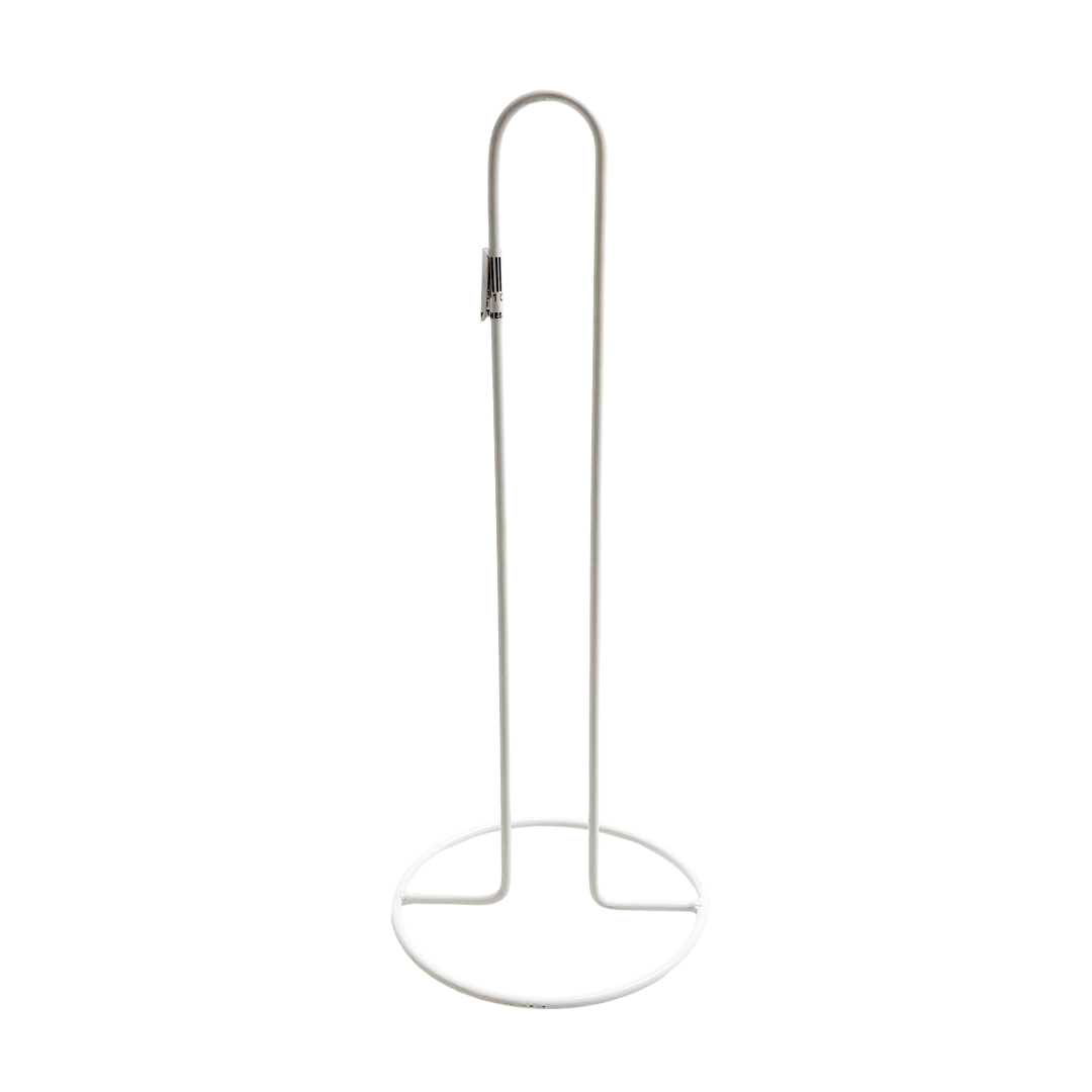 Metallic stand on a white background