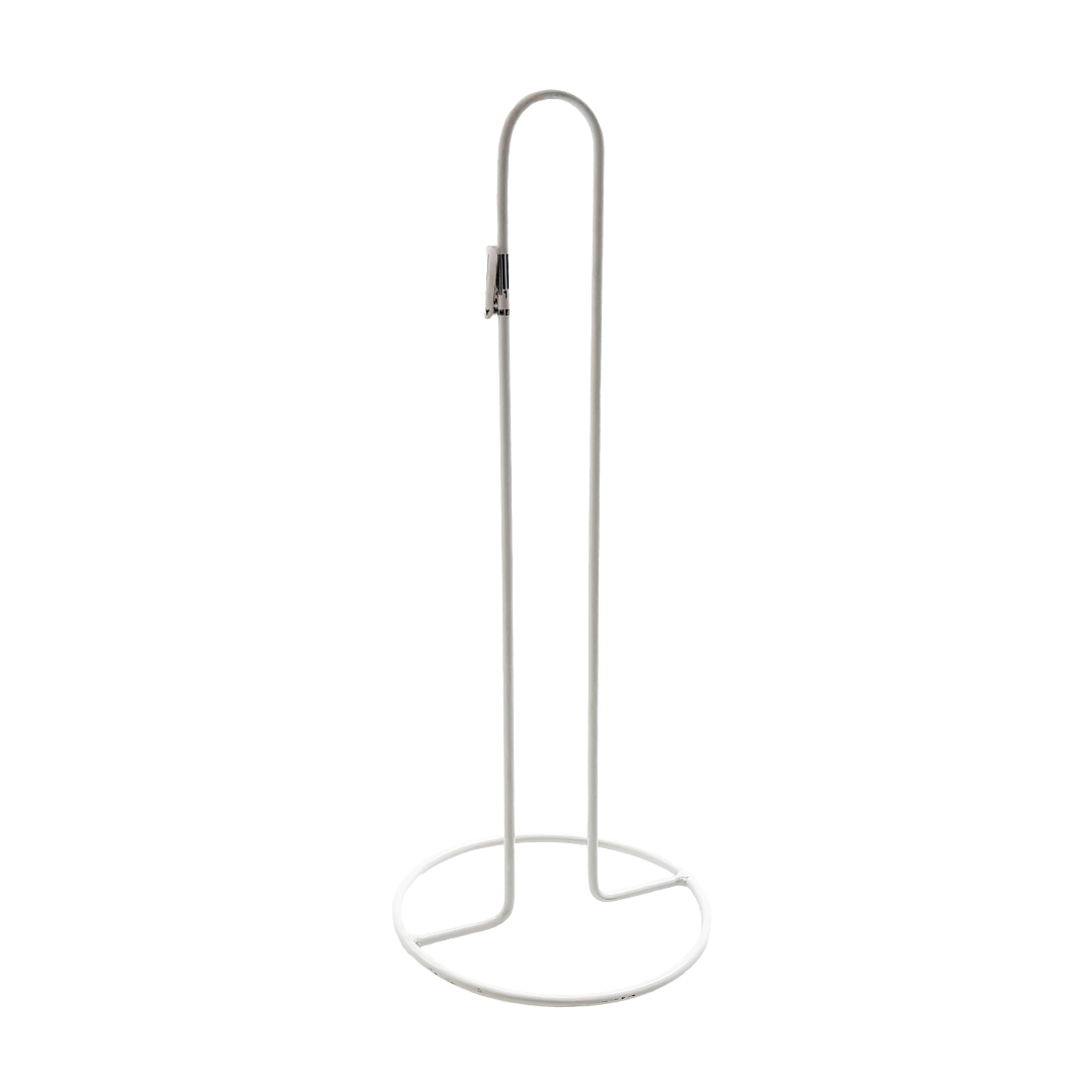 Metallic stand on a white background