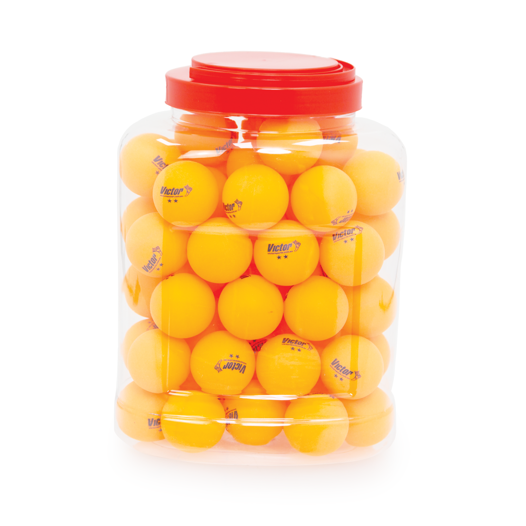 VTTBBO Victor Table Tennis Balls Bucket 5 Dozen Bucket Of 60 Orange Main