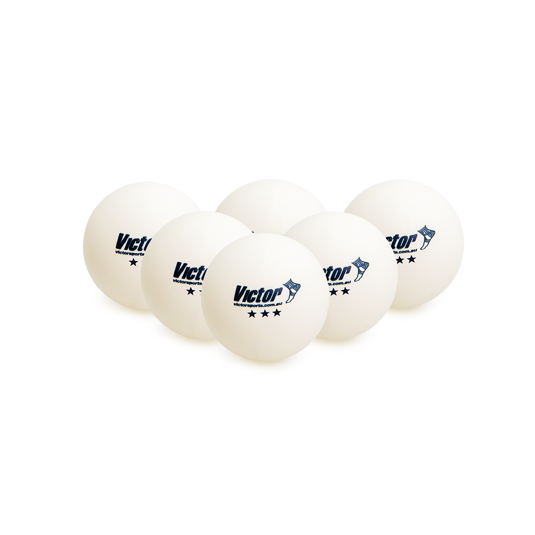Victor Table Tennis Balls Competition White Single